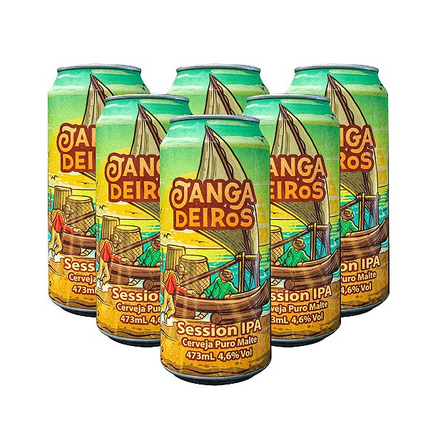 6 Cervejas Jangadeiros (Session IPA) - LATA 473 mL
