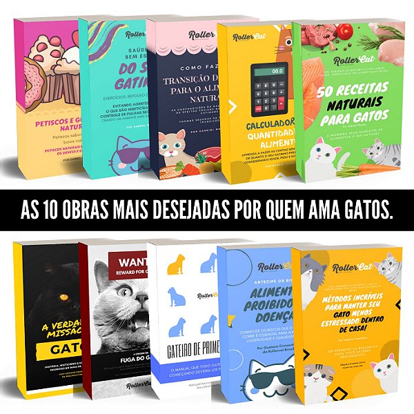 Ebook – Coletânea Completa Rollercat – somando 420 páginas de conteúdo