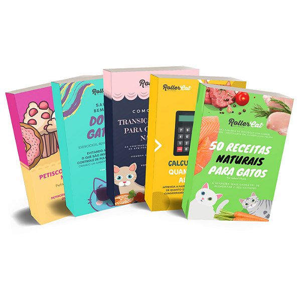 Ebook – Coletânea Alimentação natural para gatos – somando 170 páginas de conteúdo