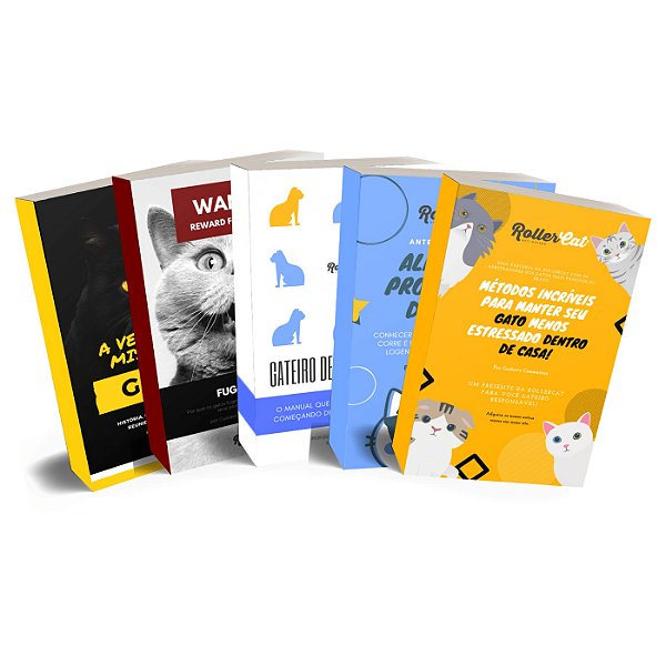 Ebook – Coleção Gatos o guia definitivo da Rollercat – somando 250 páginas de conteúdo