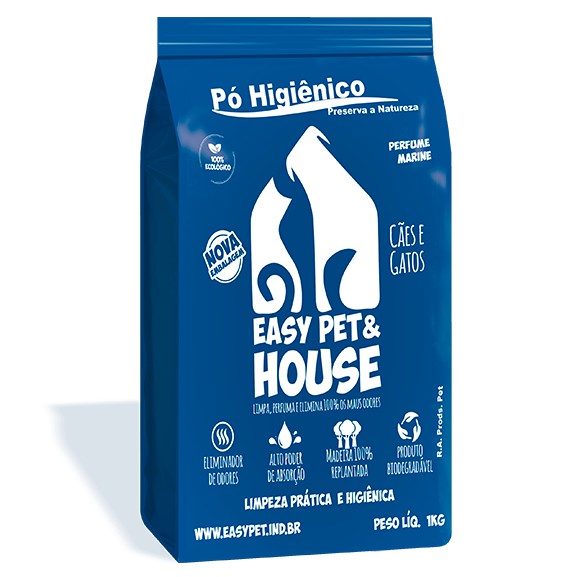 Pó higiênico easy pet & house Floral 1kg