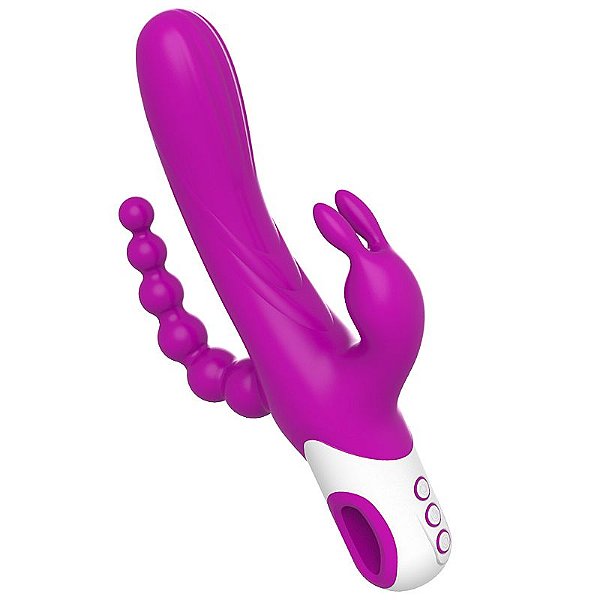 Vibrador Trio Completo 12 Modos de Vibrações Recarregável