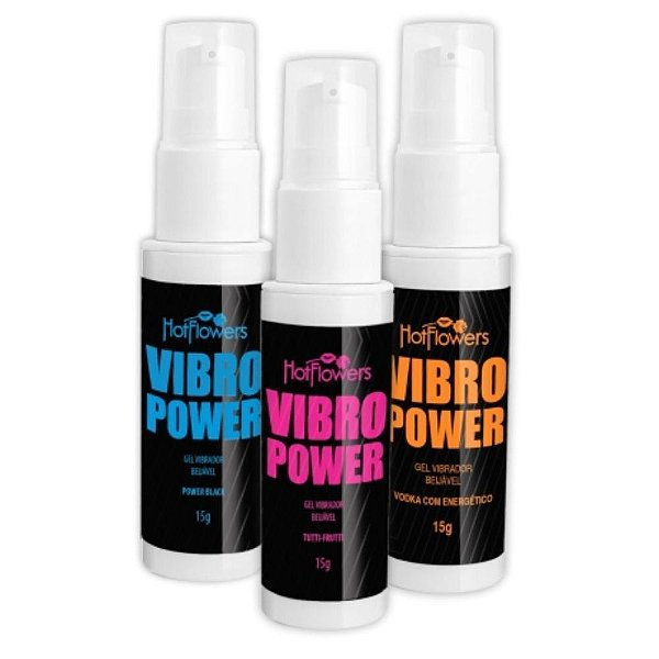 Vibro Power Gel Vibrador Beijável 15 gramas