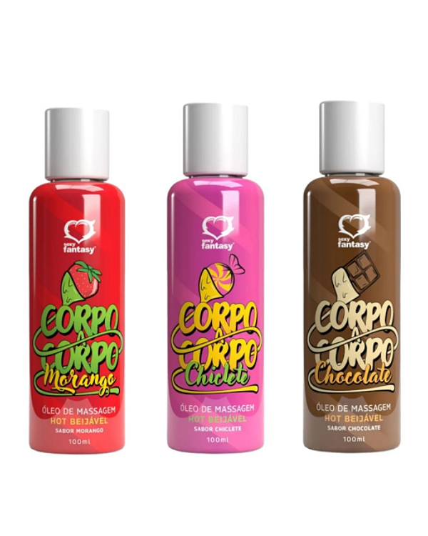 Corpo a Corpo Óleo Corporal Hot Beijável 100 ml