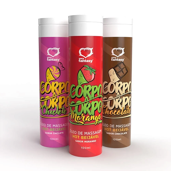 Corpo a Corpo Óleo Corporal Hot Beijável 100 ml
