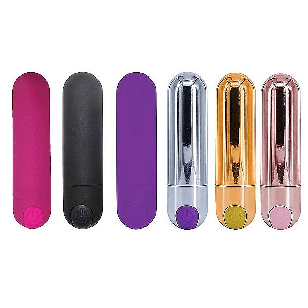 Vibrador Mini Capsula 10 Modos de Vibrações Recarregável