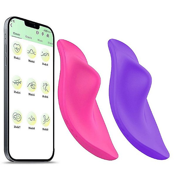 Vibrador de Calcinha App 09 Modos de Vibrações Recarregável