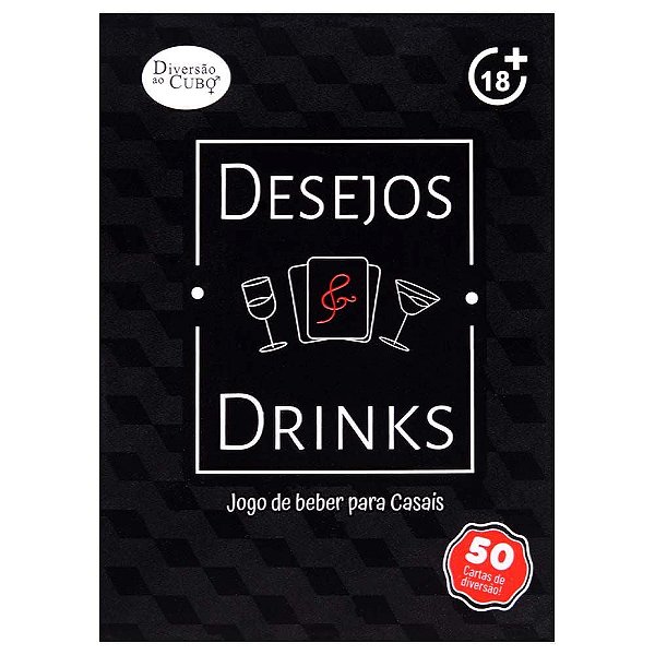 Desejos & Drinks Jogo de Baralho para Casais 50 cartas