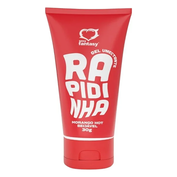 Rapidinha Morango Hot Lubrificante Beijável 30 gramas