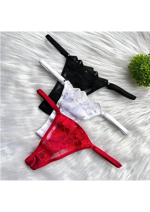 Calcinha em Tule com Bordado