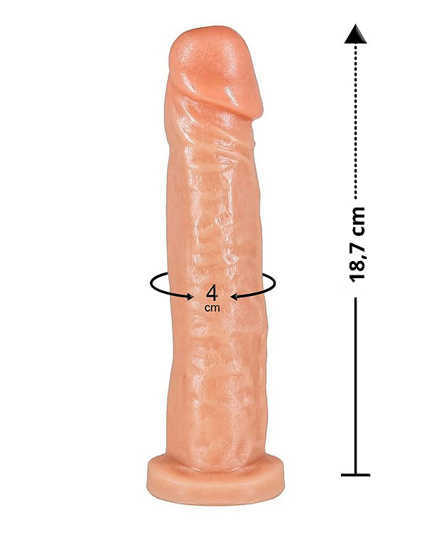 Prótese Realística Maciça 18,7x4cm