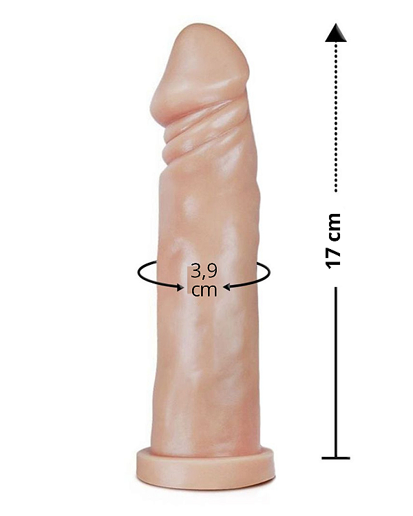 Prótese Realística Maciça 17x3,9cm