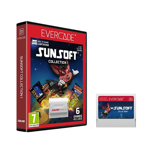 Cartucho Evercade Sunsoft Collection 1