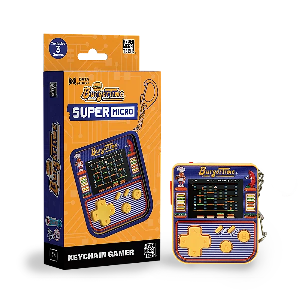 Console Portátil (Chaveiro) Super Micro - Burguer Time (Data East)