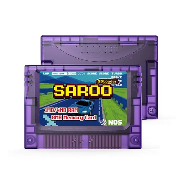 Saroo ODE P/ Sega Saturn 128GB (Roxo Transparente)