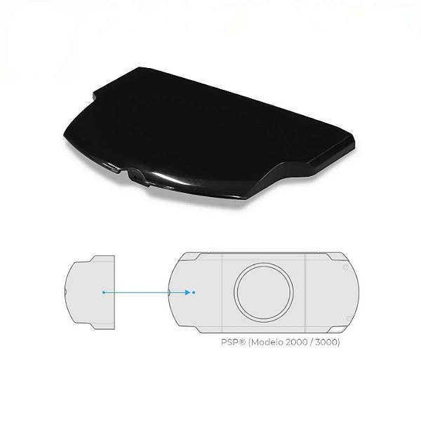 Tampa Bateria P/ Sony PSP 2000 / 3000 (Preta) (Tomee)