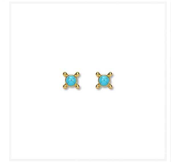 BRINCO MINIMAL TURQUESA