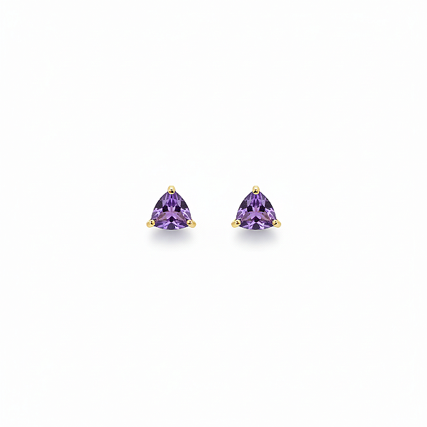 BRINCO STUD TRILLON AMETISTA