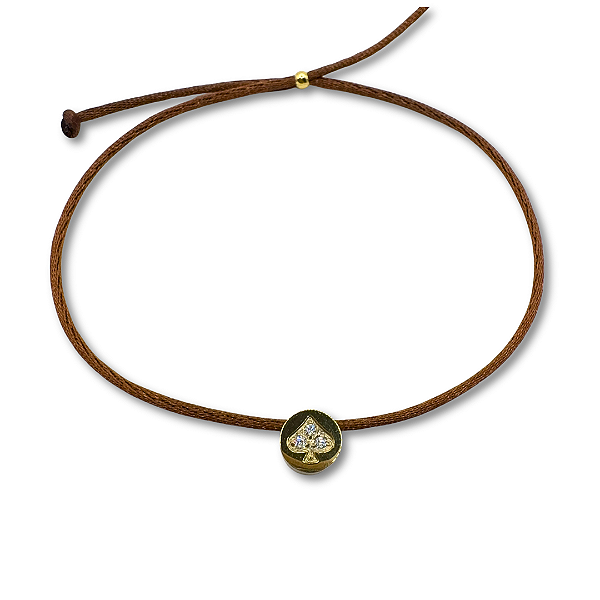 PULSEIRA MINIMAL ESPADAS CARAMELO