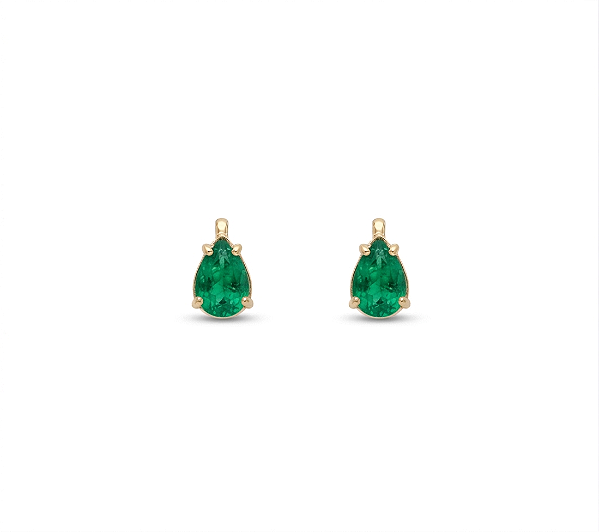 BRINCO MINIMAL DROP TURMALINA VERDE