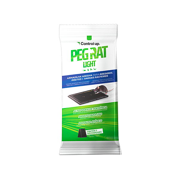 Par De Armadilha Adesiva Peg Rat Light