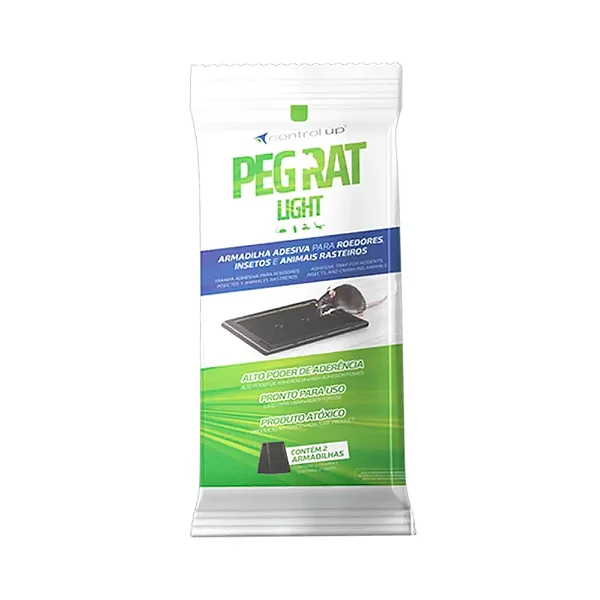 Par De Armadilha Adesiva Peg Rat Light