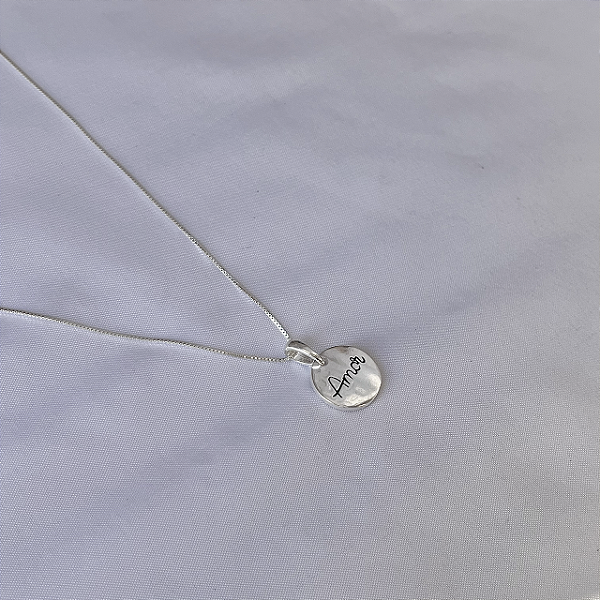 Gargantilha Prata Amor