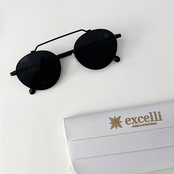 Óculos redondo 2.0 preto