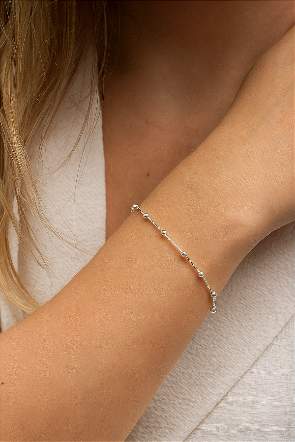 Pulseira veneziana micro esferas