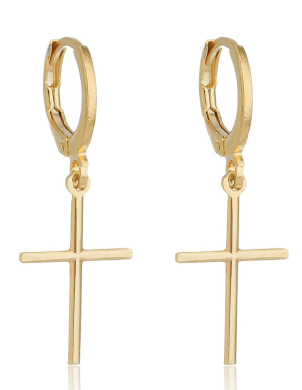 Brinco Argolinha Cruz de Luz