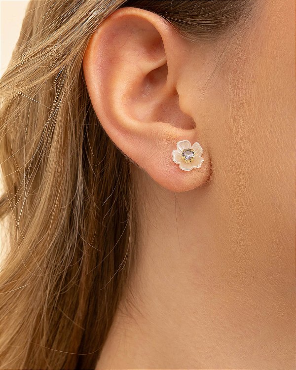 Brinco flor madriperola colors