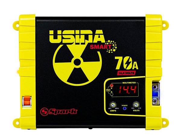 Fonte Carregadora Automotiva Usina 70a Plus Display Volt Amp
