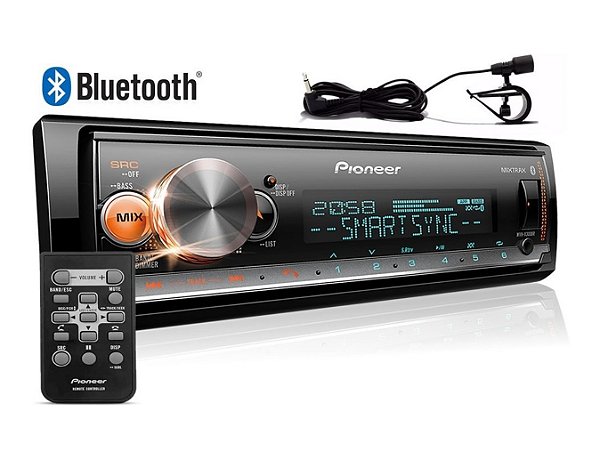 Som Automotivo Pioneer Bluetooth Mvh-x3000br X3000 Mixtrax