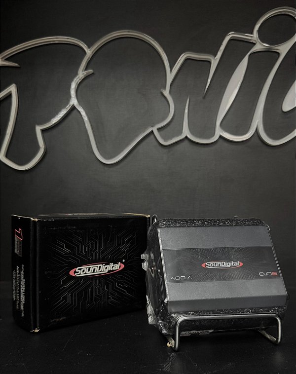 Módulo Amplificador SounDigital EVO 6.0 400.4 4 Canais 400 W RMS 4 Ohms
