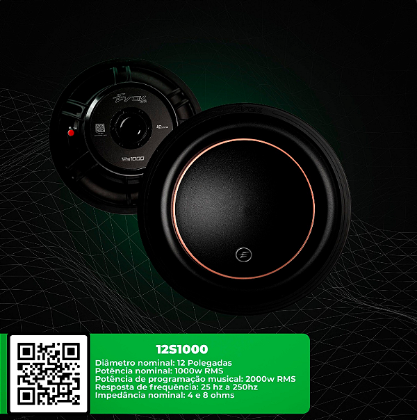 SUB 12" S1000 4OHMS EVOK