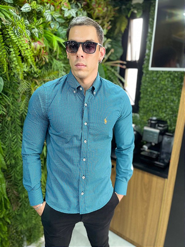 Camisa Social Xadrez Ralph Lauren