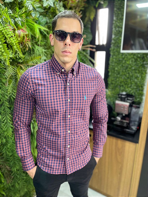 Camisa Social Xadrez Ralph Lauren