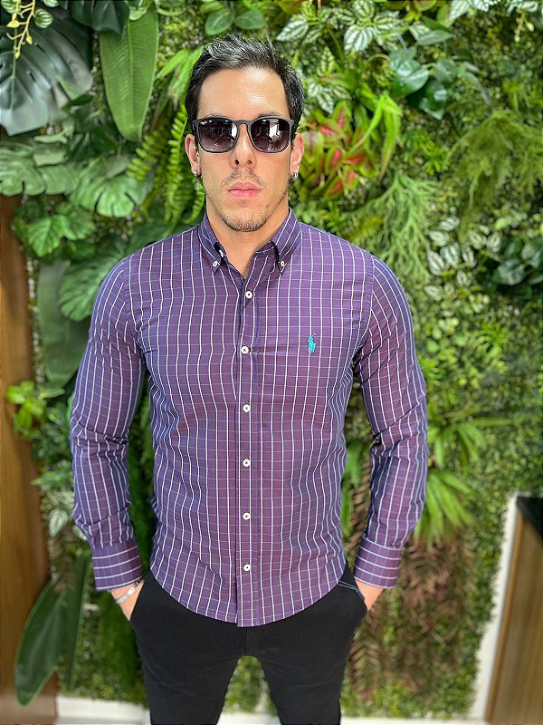 Camisa Social Xadrez Ralph Lauren