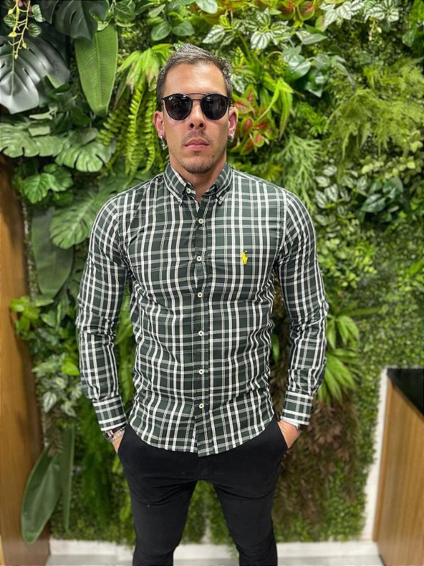 Camisa Social Manga Longa Ralph Lauren ( Xadrez)