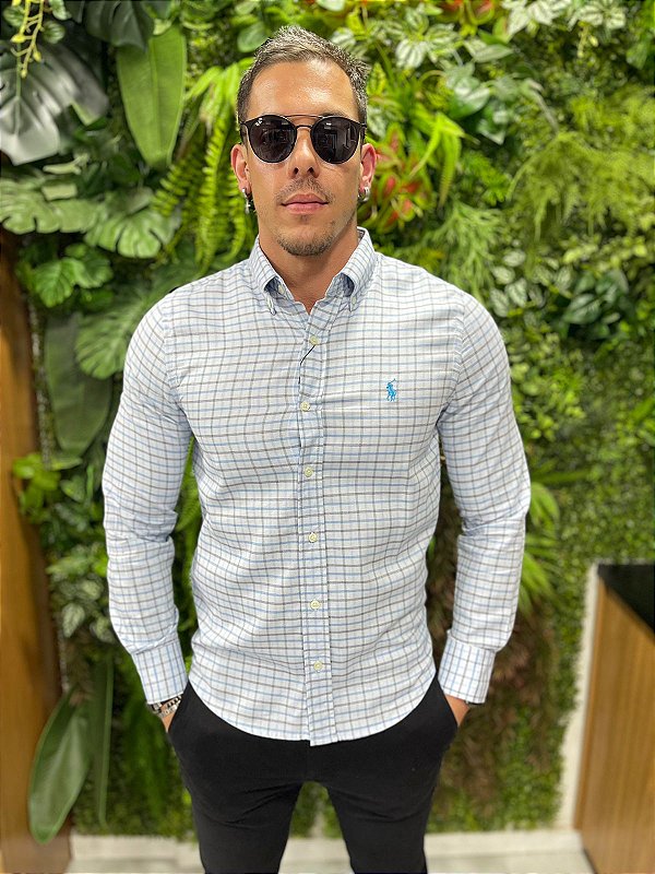 Camisa Social Manga Longa Ralph Lauren ( Xadrez )