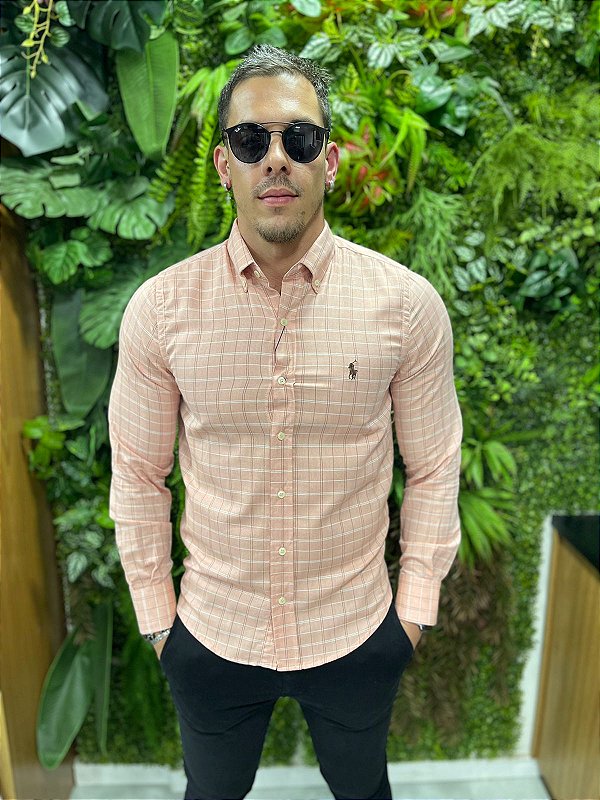 Camisa Social Manga Longa Ralph Lauren ( Xadrez )