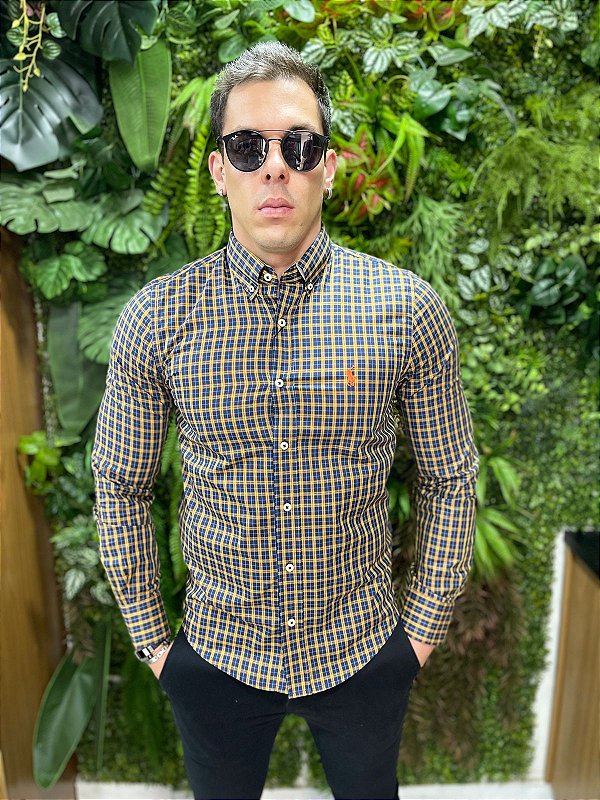 Camisa Social Manga Longa Ralph Lauren ( Xadrez )