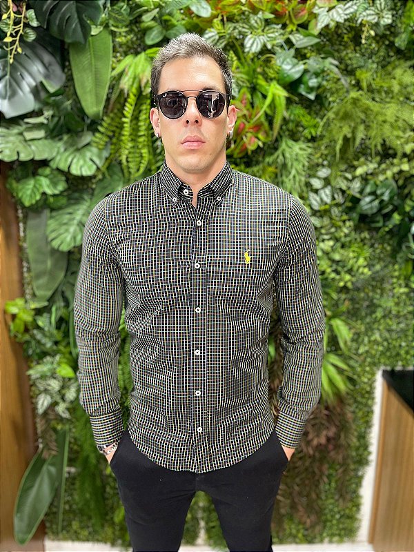 Camisa Social Manga Longa Ralph Lauren ( Xadrez )