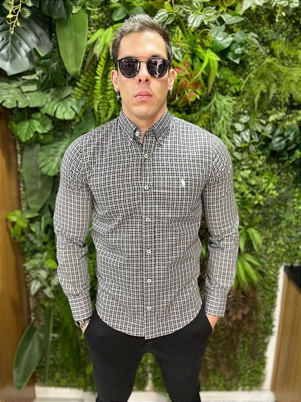 Camisa Social Manga Longa Ralph Lauren ( Xadrez )