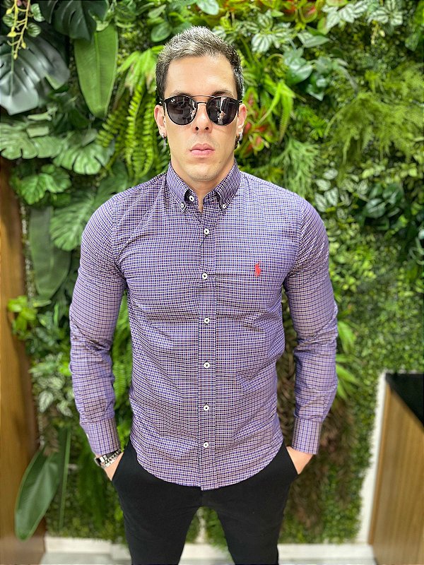 Camisa Social Manga Longa Ralph Lauren ( Xadrez )