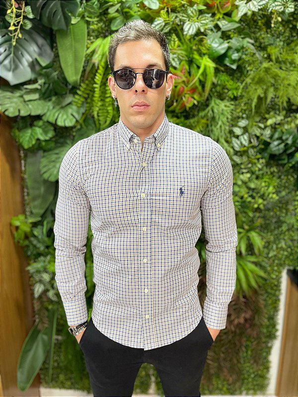 Camisa Social Manga Longa Ralph Lauren ( Xadrez )
