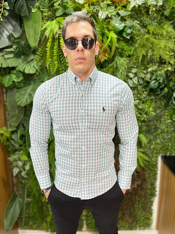 Camisa Social Manga Longa Ralph Lauren ( Xadrez )