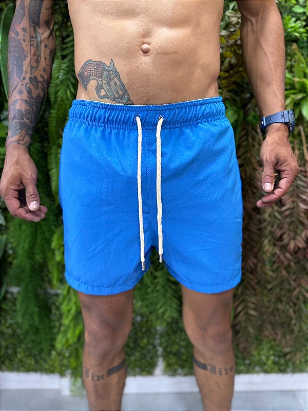 Short praia Ralph Lauren azul royal