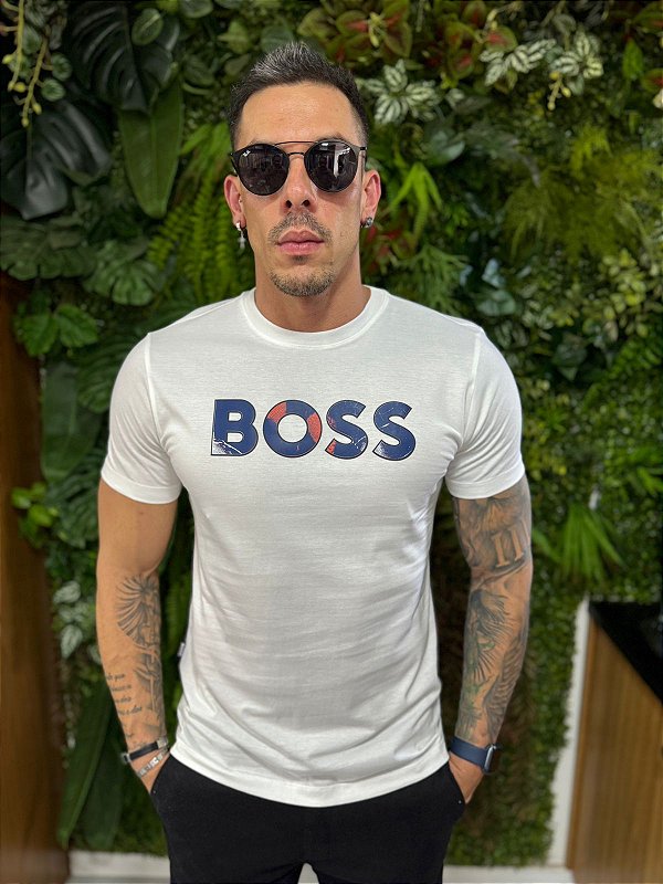 Camiseta  estampada Boss