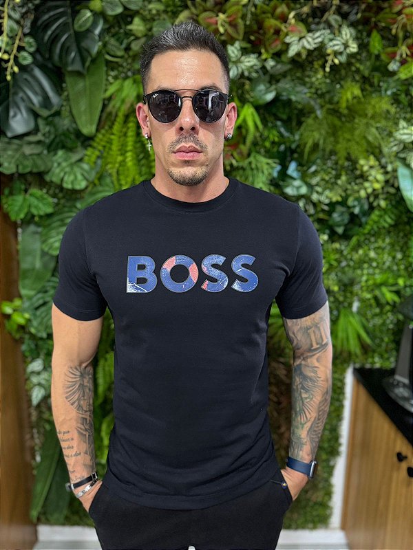 Camiseta estampada Boss